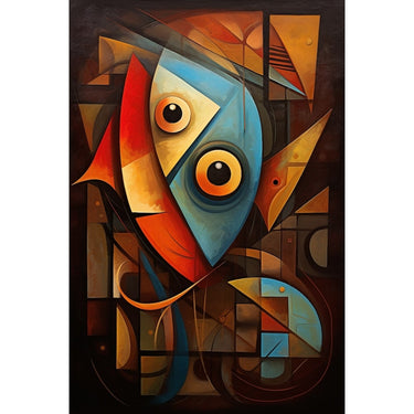 Cubism Fish Canvas